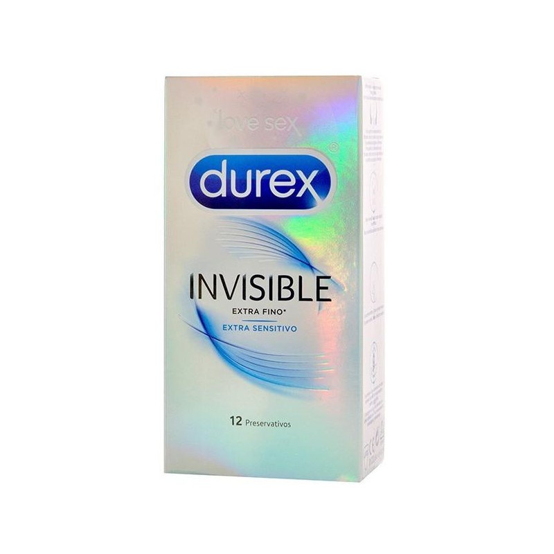 Préservatifs fins Invisible Durex x12 Préservatifs fins Invisible Durex x12