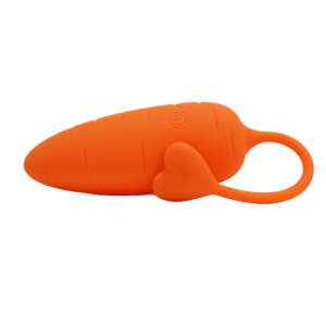 CARROT, Un Œuf vibrant avec télécommande, couleur et forme "Carotte" en silicone médical - BQ134ORA CARROT, Un Œuf vibrant avec télécommande, couleur et forme "Carotte" en silicone médical - BQ134ORA