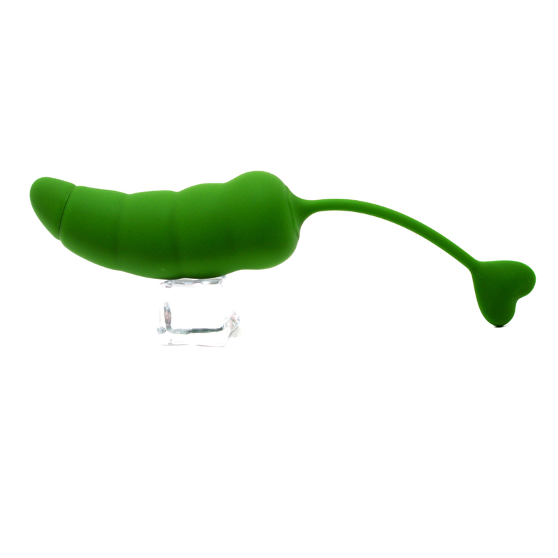 PIMENTO, Un Œuf vibrant avec télécommande, couleur et forme "Piment" en silicone médical - B137GRE PIMENTO, Un Œuf vibrant avec télécommande, couleur et forme "Piment" en silicone médical - B137GRE