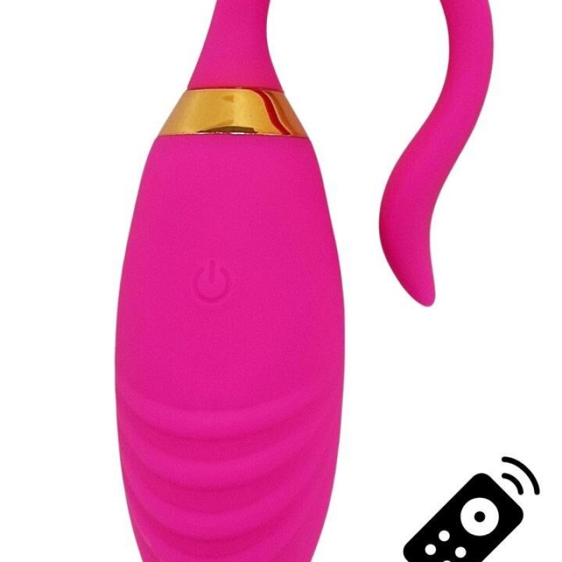 PLEASURE, Un Œuf vibrant USB avec télécommande, dans un silicone médical doux et rainuré - B24PNK PLEASURE, Un Œuf vibrant USB avec télécommande, dans un silicone médical doux et rainuré - B24PNK