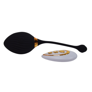 WAVE, Un Œuf vibrant noir USB avec télécommande, dans un silicone médical doux et lisse - B50BLK WAVE, Un Œuf vibrant noir USB avec télécommande, dans un silicone médical doux et lisse - B50BLK