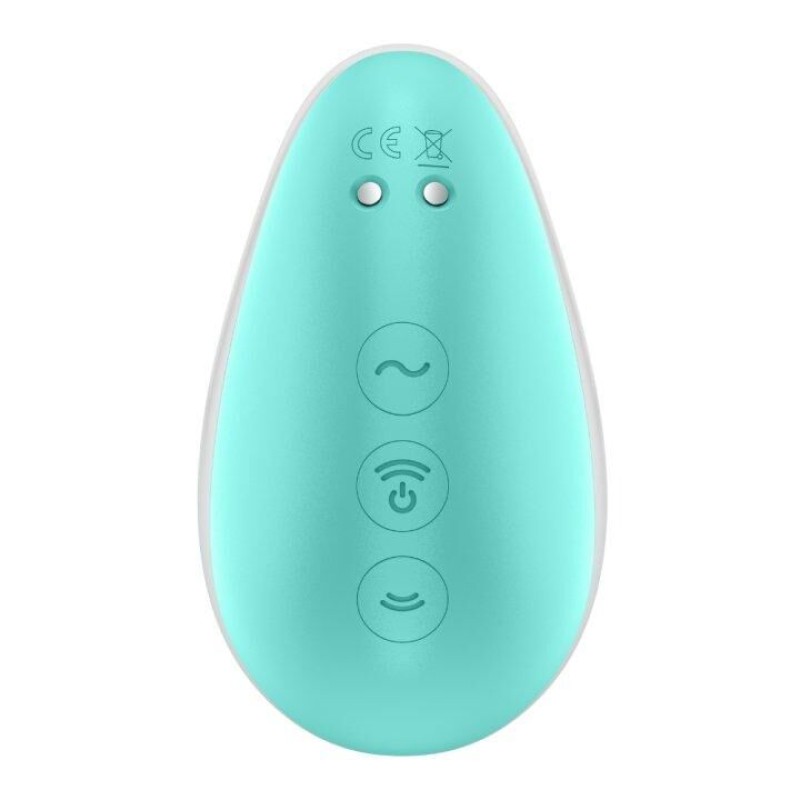 Stimulateur clitoridien par onde de pression sans contact et par vibration USB vert et rose, Pixie Dust Satisfyer - CC597837 Stimulateur clitoridien par onde de pression sans contact et par vibration USB vert et rose, Pixie Dust Satisfyer - CC597837