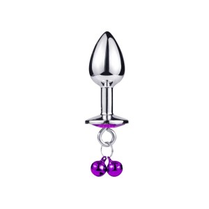 Plug bijou aluminium violet avec clochettes Taille S - RY-001-A-ZB Plug bijou aluminium violet avec clochettes Taille S - RY-001-A-ZB