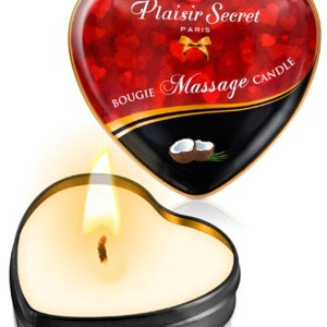 Mini bougie de massage noix de coco boîte coeur 35ml - CC826065 Mini bougie de massage noix de coco boîte coeur 35ml - CC826065