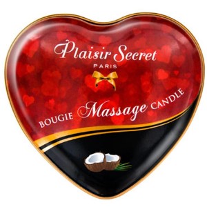 Mini bougie de massage noix de coco boîte coeur 35ml - CC826065 Mini bougie de massage noix de coco boîte coeur 35ml - CC826065
