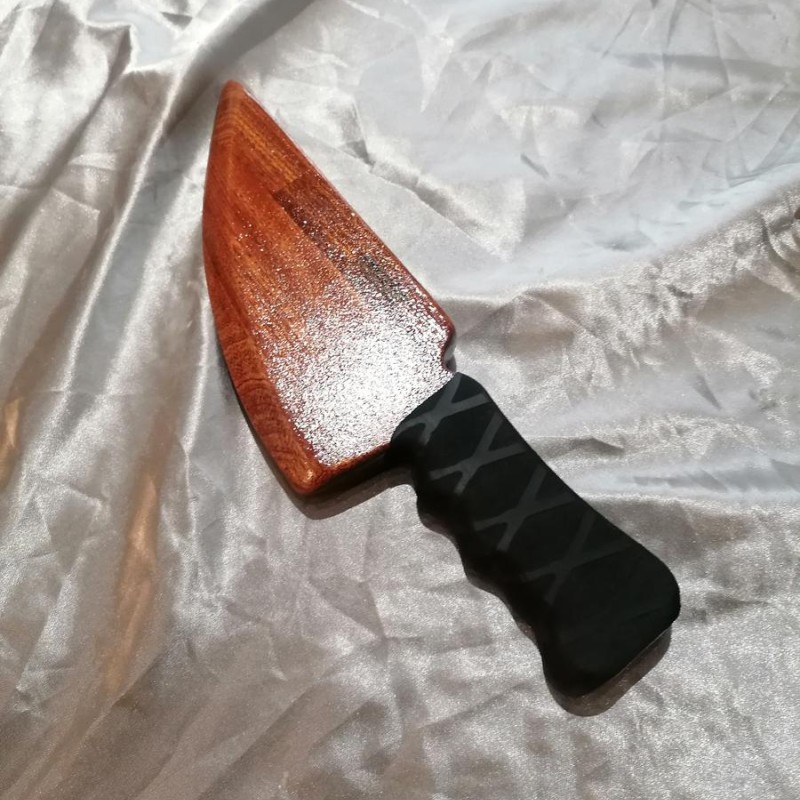 Couteau "The butcher 2" en bois de Sapelli Couteau "The butcher 2" en bois de Sapelli