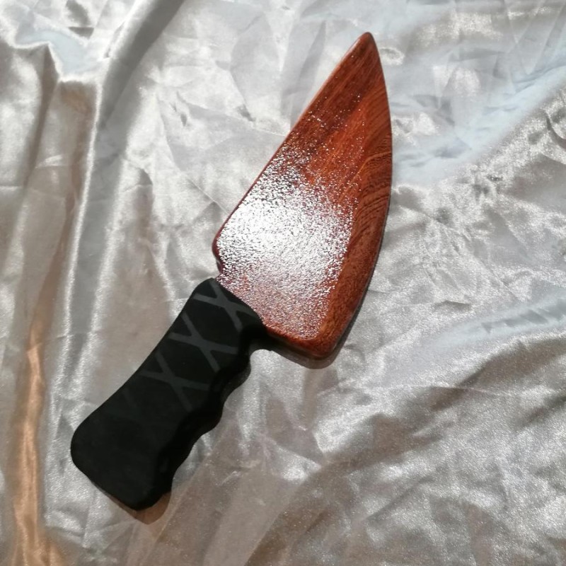 Couteau "The butcher 2" en bois de Sapelli Couteau "The butcher 2" en bois de Sapelli