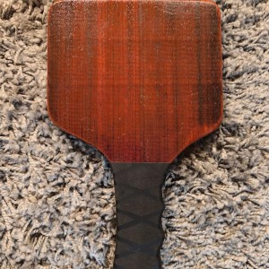 Paddle en Padouk "La palette" Paddle en Padouk "La palette"