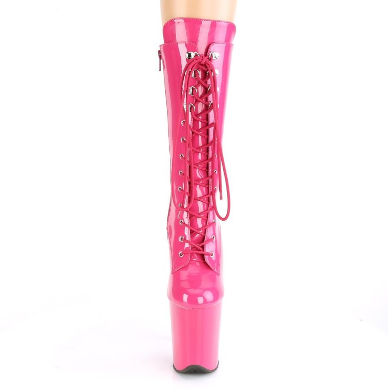 Bottines Hautes Plateforme Fushia Bottines Hautes Plateforme Fushia