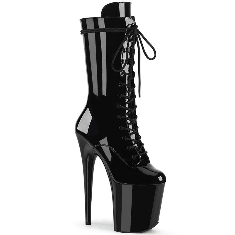 Bottines Hautes Plateforme Noir Bottines Hautes Plateforme Noir