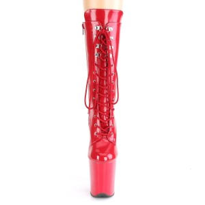 Bottines Hautes Plateforme Rouge Bottines Hautes Plateforme Rouge