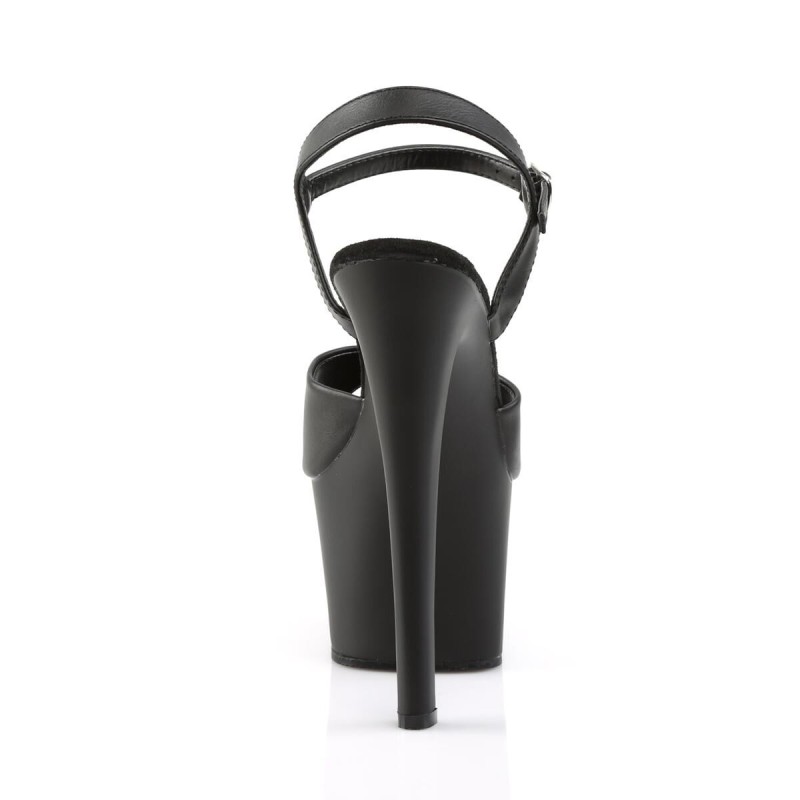 Sandales Plateforme Noir Mat Sandales Plateforme Noir Mat
