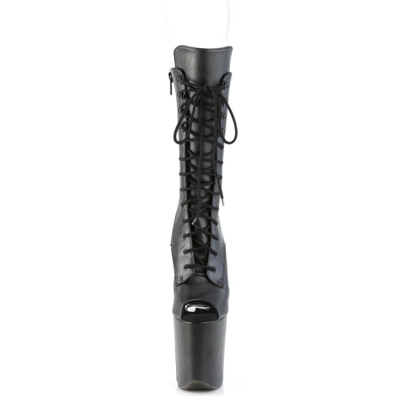 Bottines Plateforme Noir Matte Bottines Plateforme Noir Matte