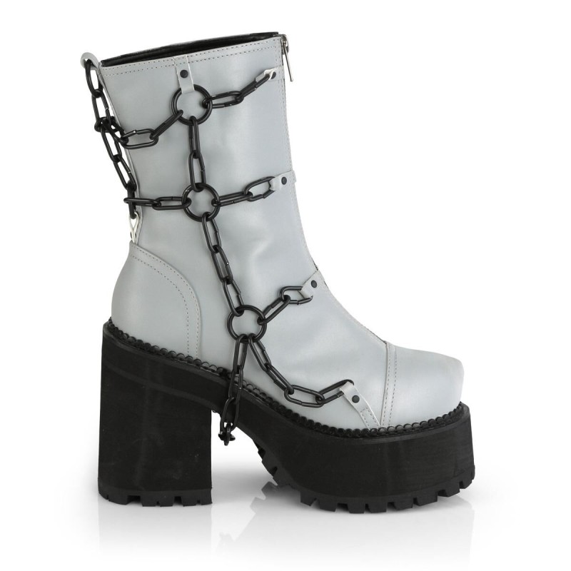Bottines Gris Chaines Bottines Gris Chaines