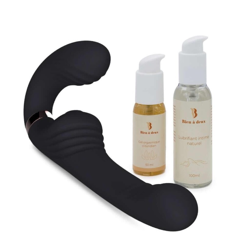Pack Unisson : Double Plaisir avec Strap-On Vibrant Pack Unisson : Double Plaisir avec Strap-On Vibrant