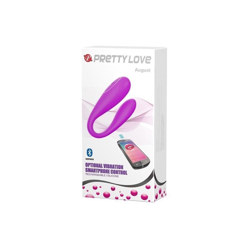 Stimuateur de clitoris connecté August Pretty Love 7 x 2.5 cm Violet Stimuateur de clitoris connecté August Pretty Love 7 x 2.5 cm Violet