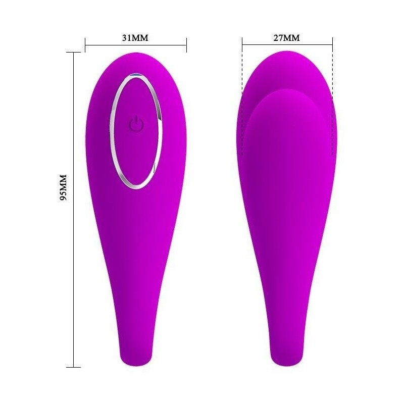 Stimuateur de clitoris connecté August Pretty Love 7 x 2.5 cm Violet Stimuateur de clitoris connecté August Pretty Love 7 x 2.5 cm Violet