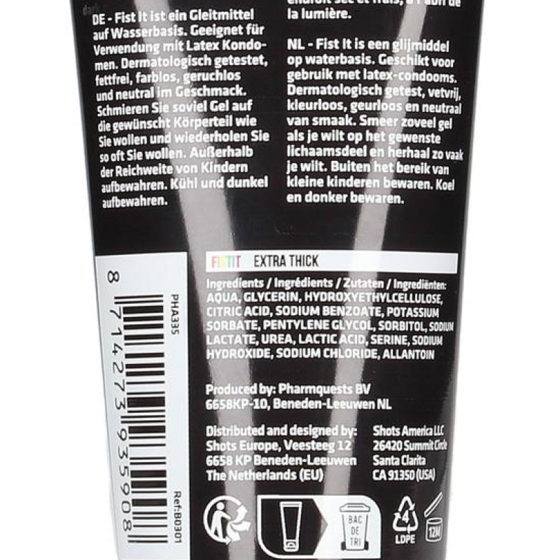 Lubrifiant Eau Fist It Extra Thick Rainbow 100ml Lubrifiant Eau Fist It Extra Thick Rainbow 100ml