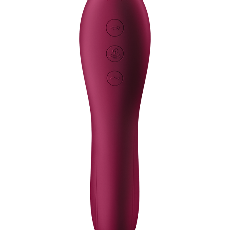 Vibromasseur USB rouge, Dual Crush, de la collection Satisfyer Vibromasseur USB rouge, Dual Crush, de la collection Satisfyer