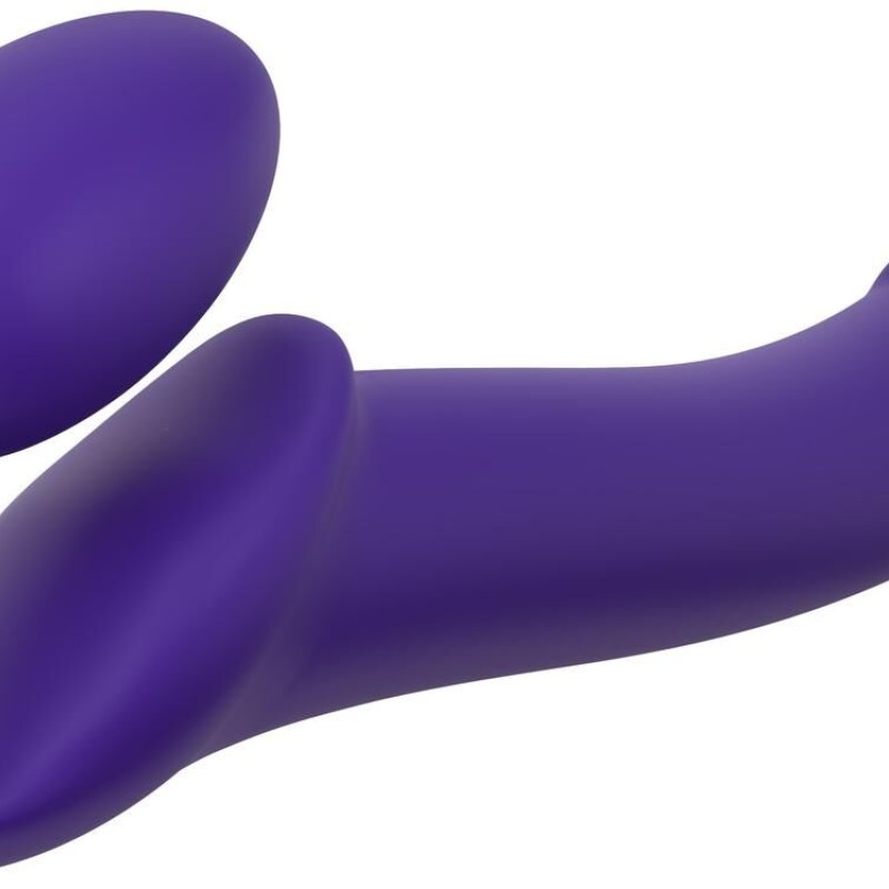 Gode + Plug STRAP-ON-ME Bendable L 16 x 3.7 cm Violet Gode + Plug STRAP-ON-ME Bendable L 16 x 3.7 cm Violet