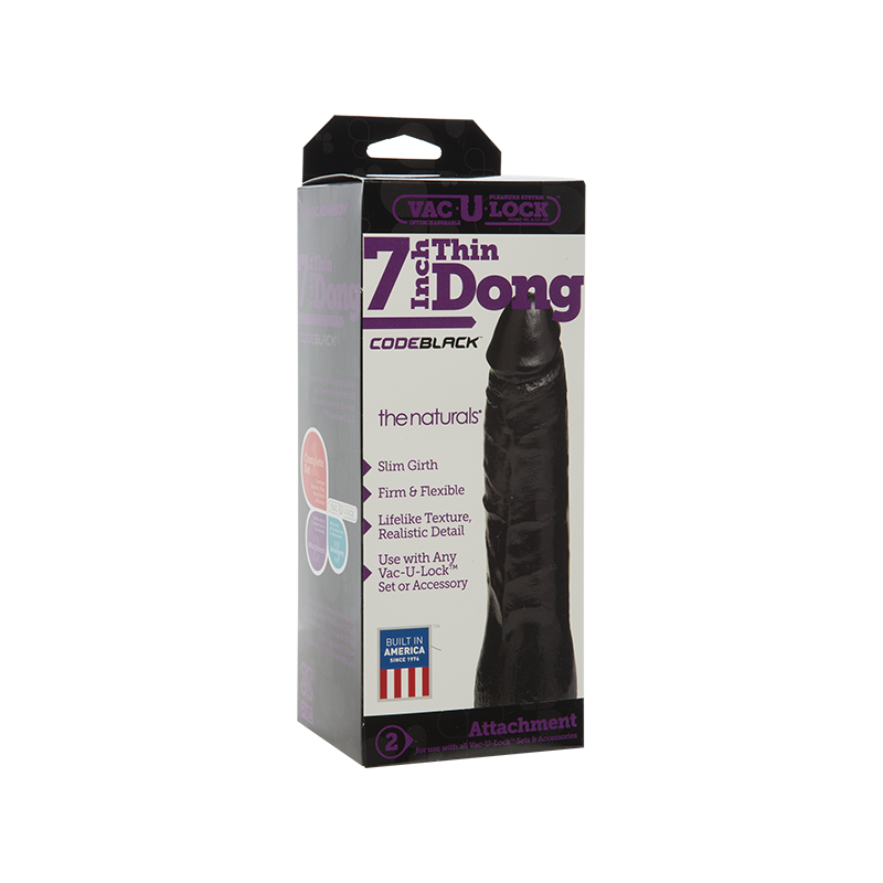 Gode Vac-U-Lock Thin 18 x 5cm Noir Gode Vac-U-Lock Thin 18 x 5cm Noir