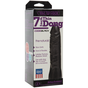 Gode Vac-U-Lock Thin 18 x 5cm Noir Gode Vac-U-Lock Thin 18 x 5cm Noir