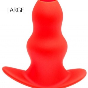 Plug Tunnel Stretch Rouge Large 15 x 7cm Plug Tunnel Stretch Rouge Large 15 x 7cm