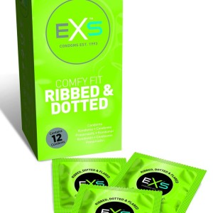 Préservatifs texturés Ribbed & Dotted x12 Préservatifs texturés Ribbed & Dotted x12