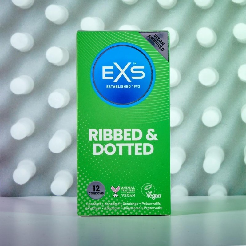 Préservatifs texturés Ribbed & Dotted x12 Préservatifs texturés Ribbed & Dotted x12