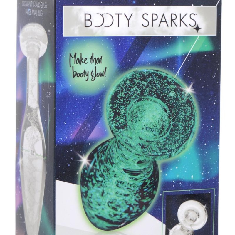 Plug en verre phosphorescent GLOW L 9.5 x 4cm Plug en verre phosphorescent GLOW L 9.5 x 4cm