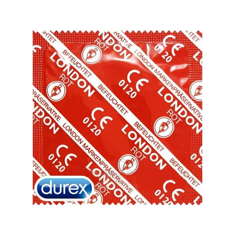 Préservatifs Durex London Fraise x12 Préservatifs Durex London Fraise x12