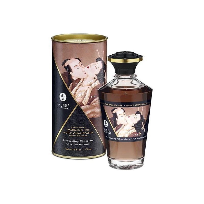 Huile de massage Chauffante Aphrodisiaque - CHOCOLAT Enivrant 100 mL Huile de massage Chauffante Aphrodisiaque - CHOCOLAT Enivrant 100 mL