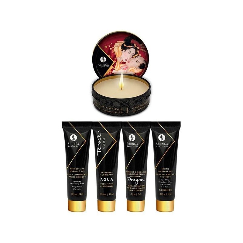 Coffret Ensemble Secret de Geisha - Vin pétillant à la fraise Coffret Ensemble Secret de Geisha - Vin pétillant à la fraise