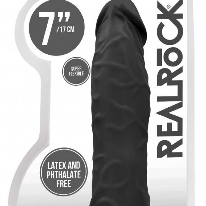 Gaine de pénis Realrock 16 x 4cm Noire Gaine de pénis Realrock 16 x 4cm Noire