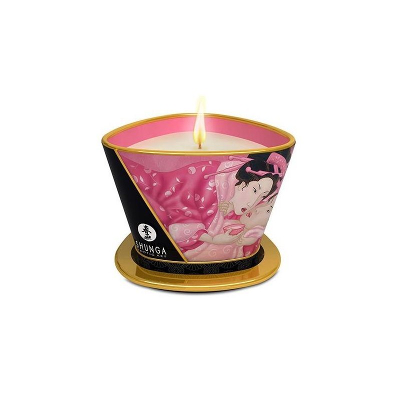Chandelle de massage APHRODISIA Pétales de Rose 170mL Chandelle de massage APHRODISIA Pétales de Rose 170mL
