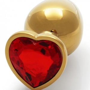 Bijou anal Heart Gem M 7 x 3.3cm Doré-Rouge Bijou anal Heart Gem M 7 x 3.3cm Doré-Rouge