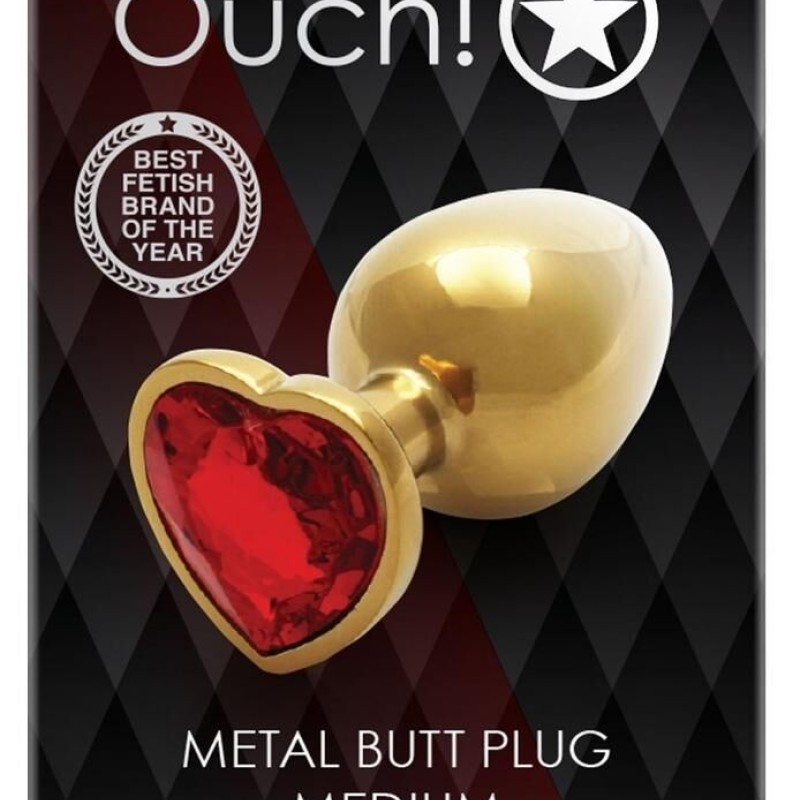 Bijou anal Heart Gem M 7 x 3.3cm Doré-Rouge Bijou anal Heart Gem M 7 x 3.3cm Doré-Rouge