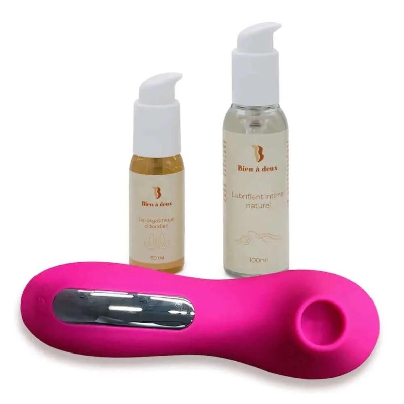 Coffret stimulateur clitoridien Envol + lub + gel clitoridien Coffret stimulateur clitoridien Envol + lub + gel clitoridien