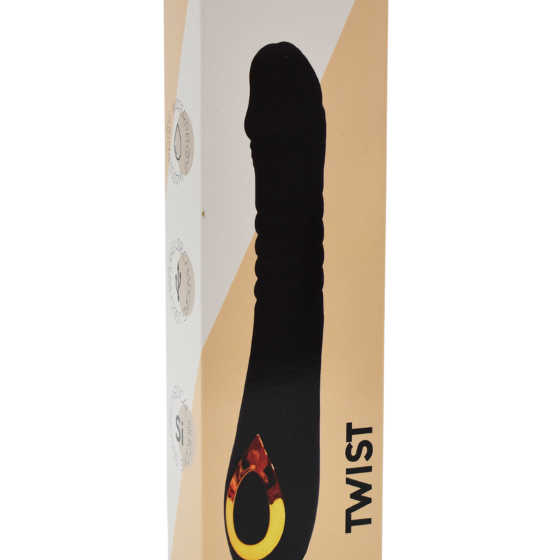 Vibromasseur va-et-vient USB noir Twist - Coeur Ardent Vibromasseur va-et-vient USB noir Twist - Coeur Ardent