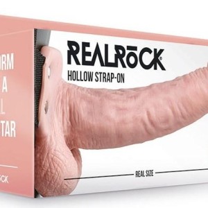 Gode ceinture creux Hollow Strap On RealRock 23 x 4.5cm Gode ceinture creux Hollow Strap On RealRock 23 x 4.5cm
