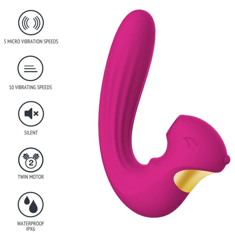 Stimulateur de clitoris et point G Celestial 15cm Violet Stimulateur de clitoris et point G Celestial 15cm Violet