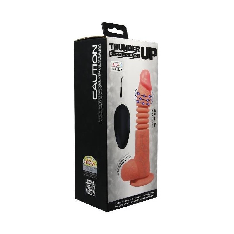 Gode vibrant à poussée Thunder Up 17 x 4cm Gode vibrant à poussée Thunder Up 17 x 4cm