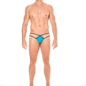 String bleu mini multi ficelles homme - lingerie sexy homme pas cher String bleu mini multi ficelles homme - lingerie sexy homme pas cher