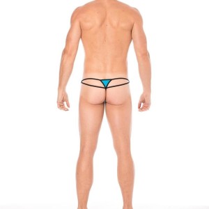 String bleu mini multi ficelles homme - lingerie sexy homme pas cher String bleu mini multi ficelles homme - lingerie sexy homme pas cher