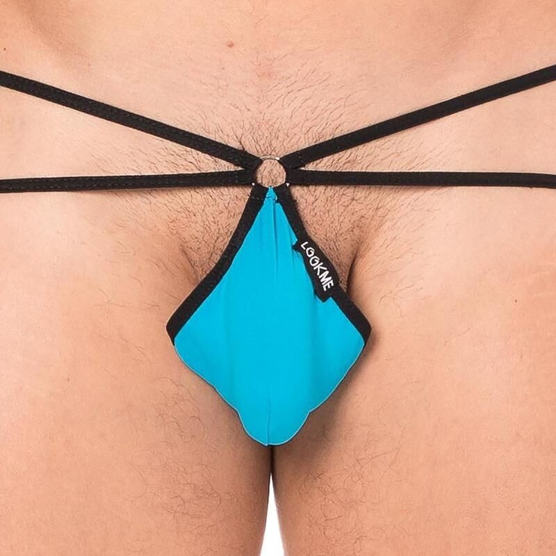 String bleu mini multi ficelles échancré homme - lingerie homme pas cher String bleu mini multi ficelles échancré homme - lingerie homme pas cher