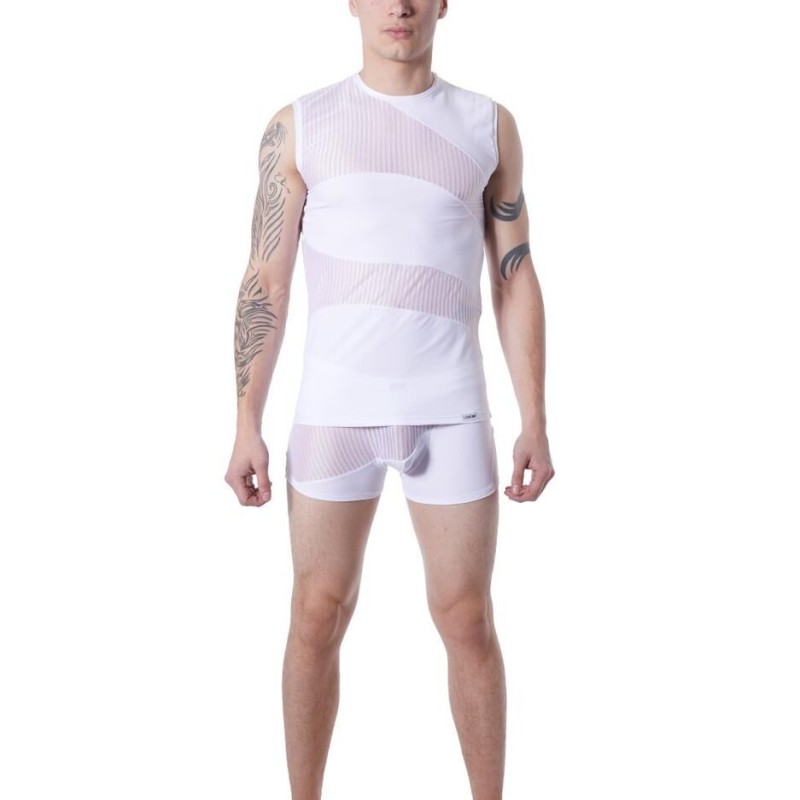 t-shirt débardeur blanc homme pas cher - lingerie sexy homme pas cher t-shirt débardeur blanc homme pas cher - lingerie sexy homme pas cher