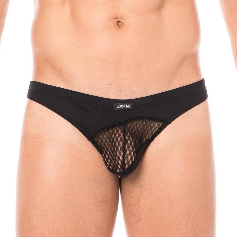 string noir homme opaque et transparent - lingerie sexy homme pas cher string noir homme opaque et transparent - lingerie sexy homme pas cher