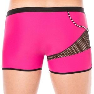 Boxer rose filet et corde homme - lingerie sexy homme pas cher Boxer rose filet et corde homme - lingerie sexy homme pas cher