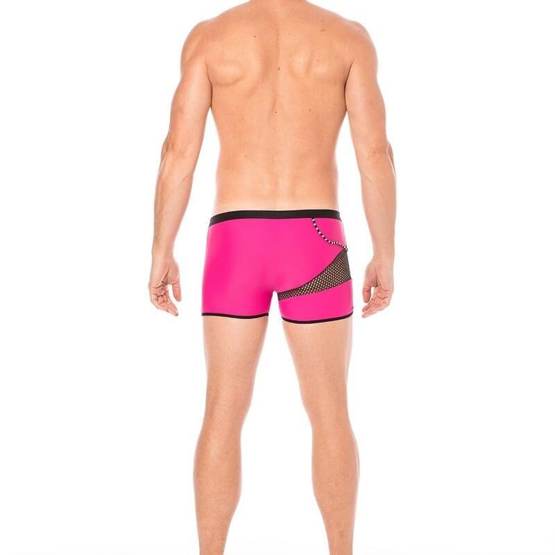 Boxer rose filet et corde homme - lingerie sexy homme pas cher Boxer rose filet et corde homme - lingerie sexy homme pas cher
