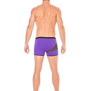 Boxer violet filet et corde homme - lingerie sexy homme pas cher Boxer violet filet et corde homme - lingerie sexy homme pas cher